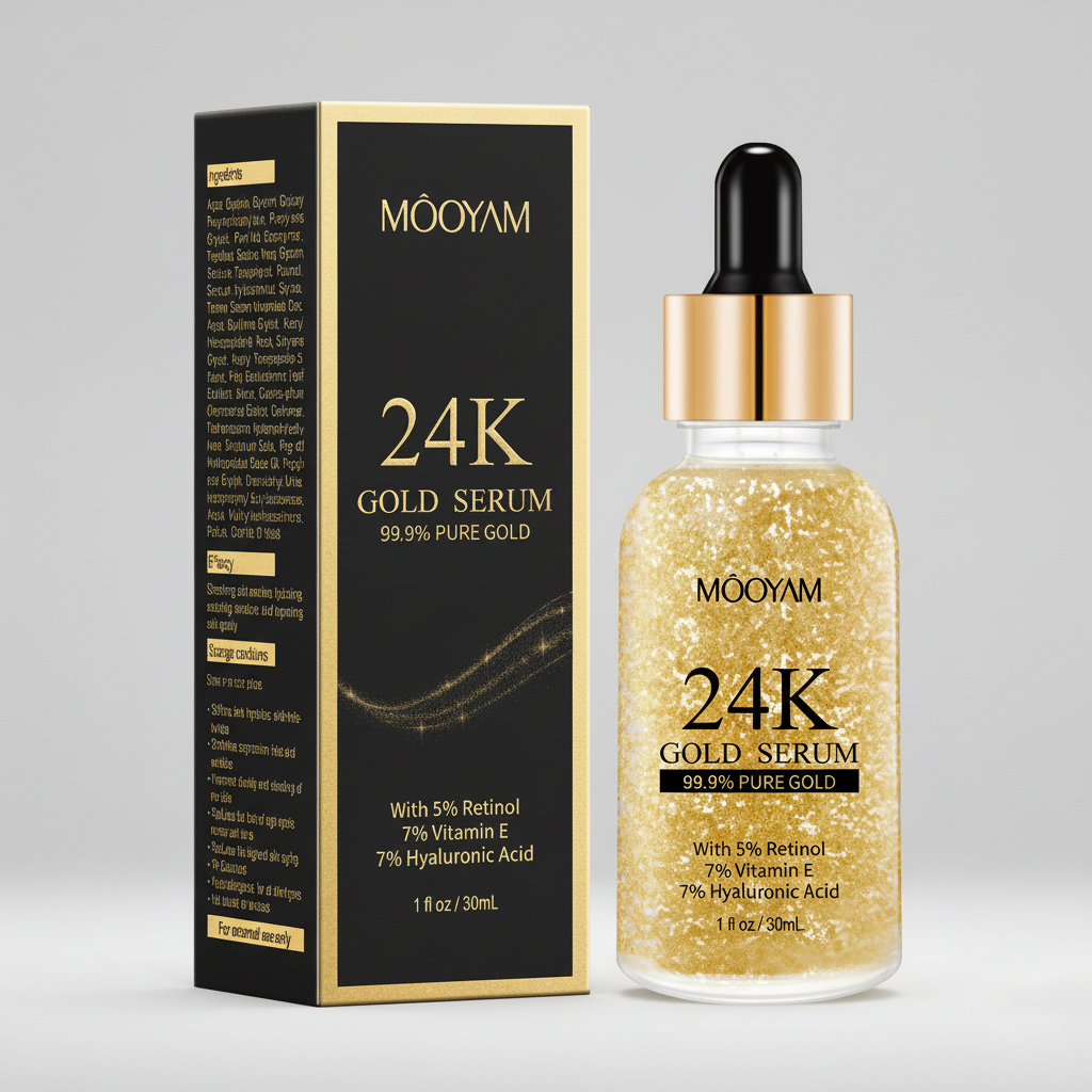 24K Gold Face Serum – Luxury Anti-Aging Skincare Buy Online